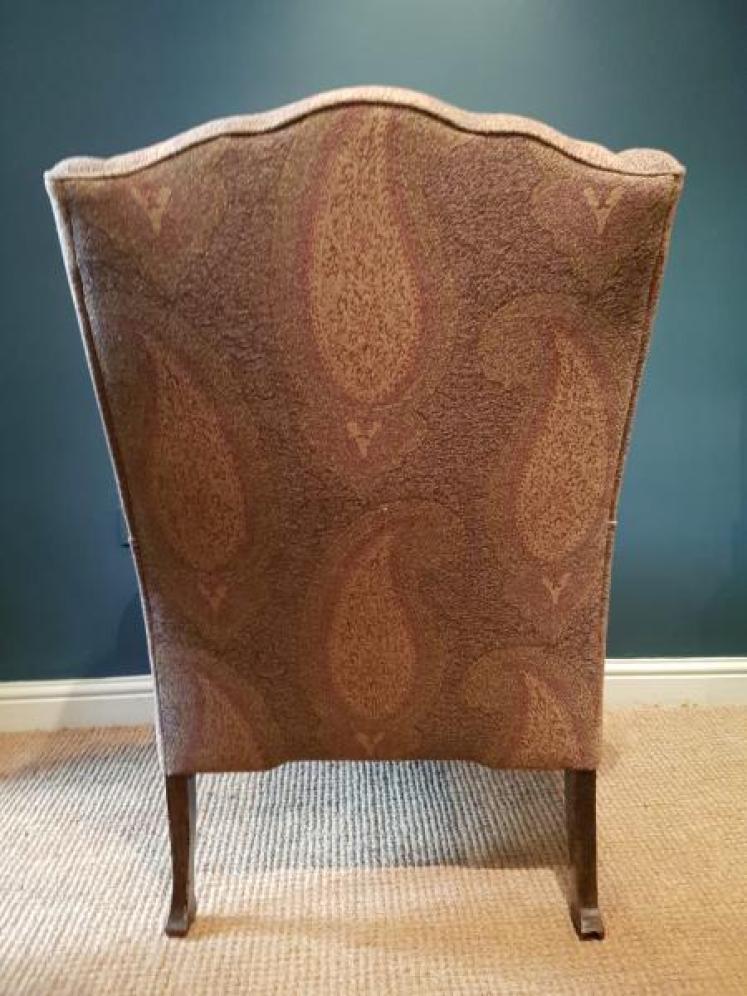 Superb Quality Edwardian Wing Back Arm Chair - Image 2