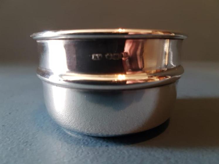 Silver Tea Strainer and Saucer - Image 6