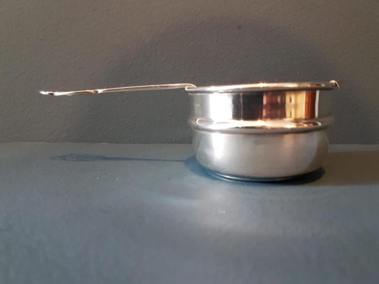 Silver Tea Strainer and Saucer - Image 7