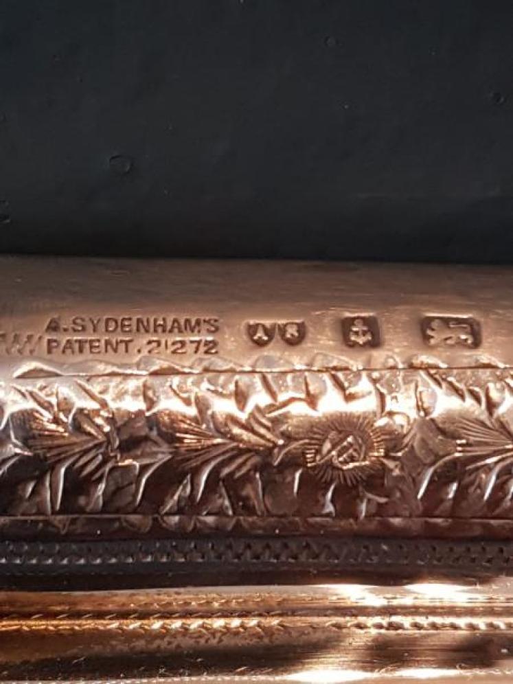 Unusual Victorian Silver Cigar Holder - Image 3