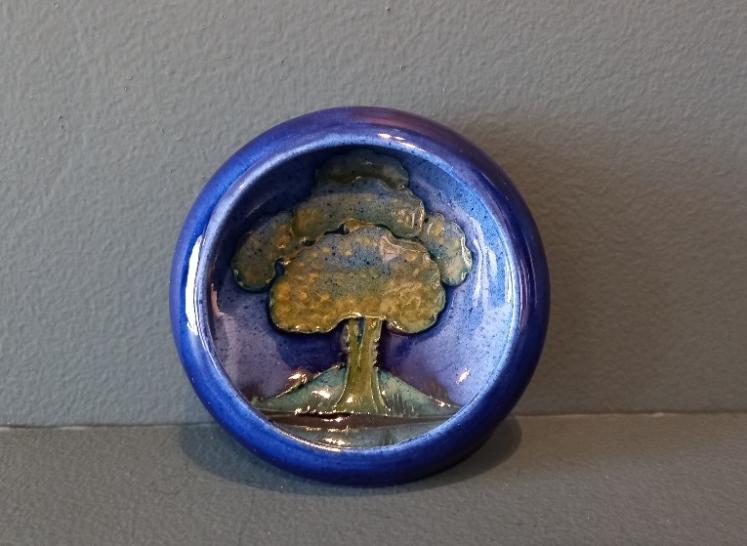 Small Moorcroft Moonlit Blue Dish - Image 1