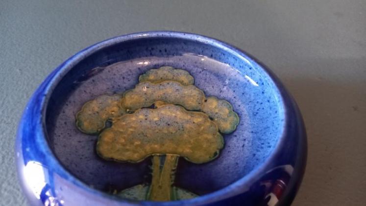 Small Moorcroft Moonlit Blue Dish - Image 3
