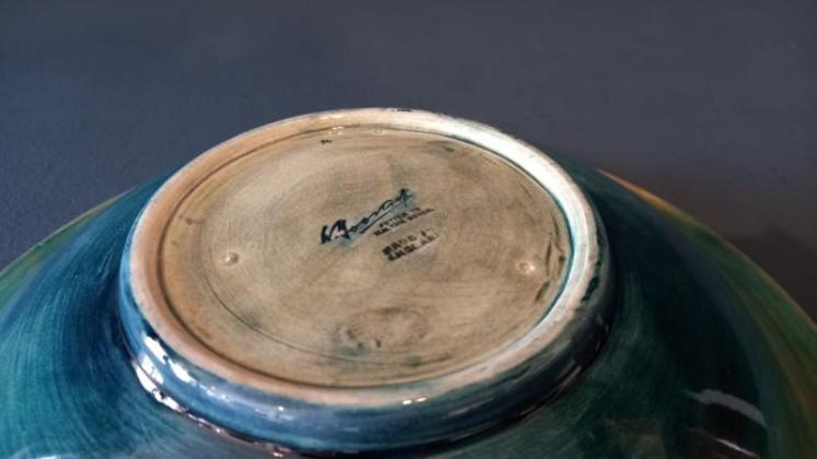 Early Moorcroft Leaf & Blackberries Shallow Bowl - Image 6