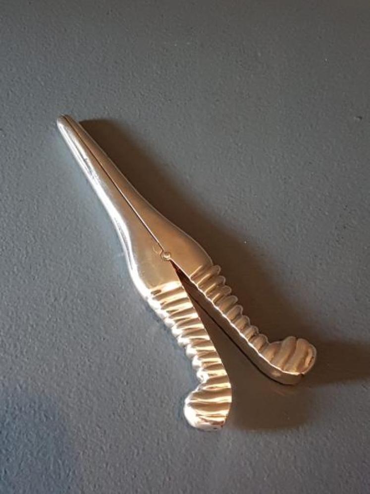 Victorian Silver 'Stockings' Glove Stretchers - Image 1