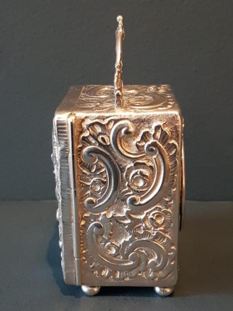 Immaculate Victorian Mappin & Webb Silver Clock - Image 3