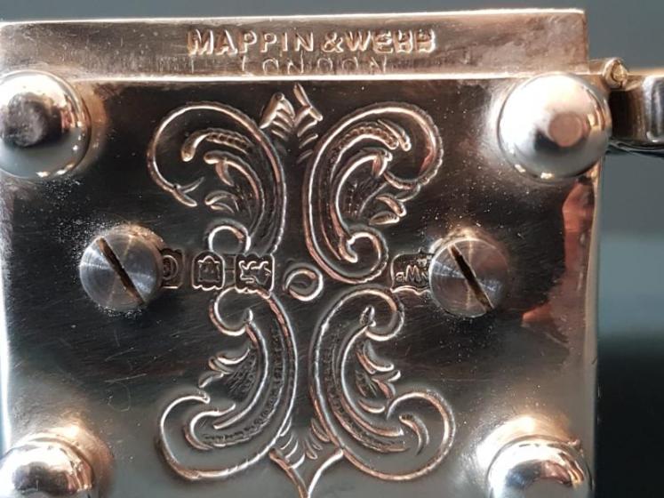 Immaculate Victorian Mappin & Webb Silver Clock - Image 7