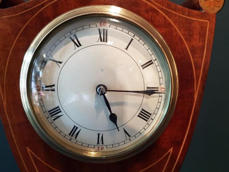 Edwardian Inlaid Mantel Clock - Image 4