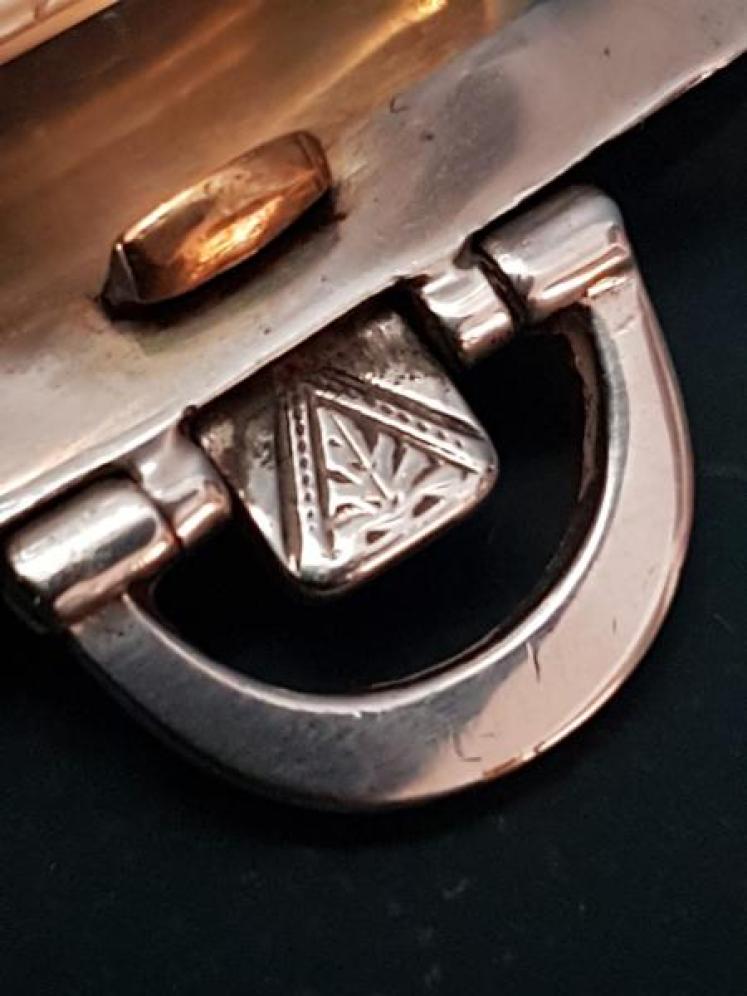George V Engine Turned Silver Travelling Clock - Image 4