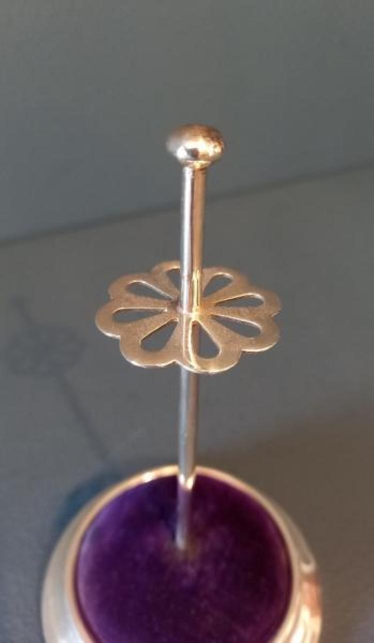 Edwardian Silver Hat Pin Stand - Image 2