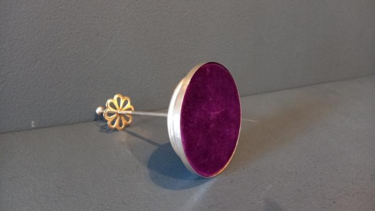 Edwardian Silver Hat Pin Stand - Image 5