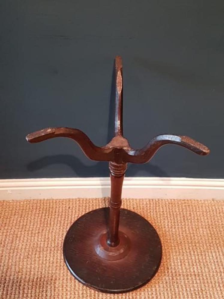 Outstanding George II Oak Candle Table  - Image 5