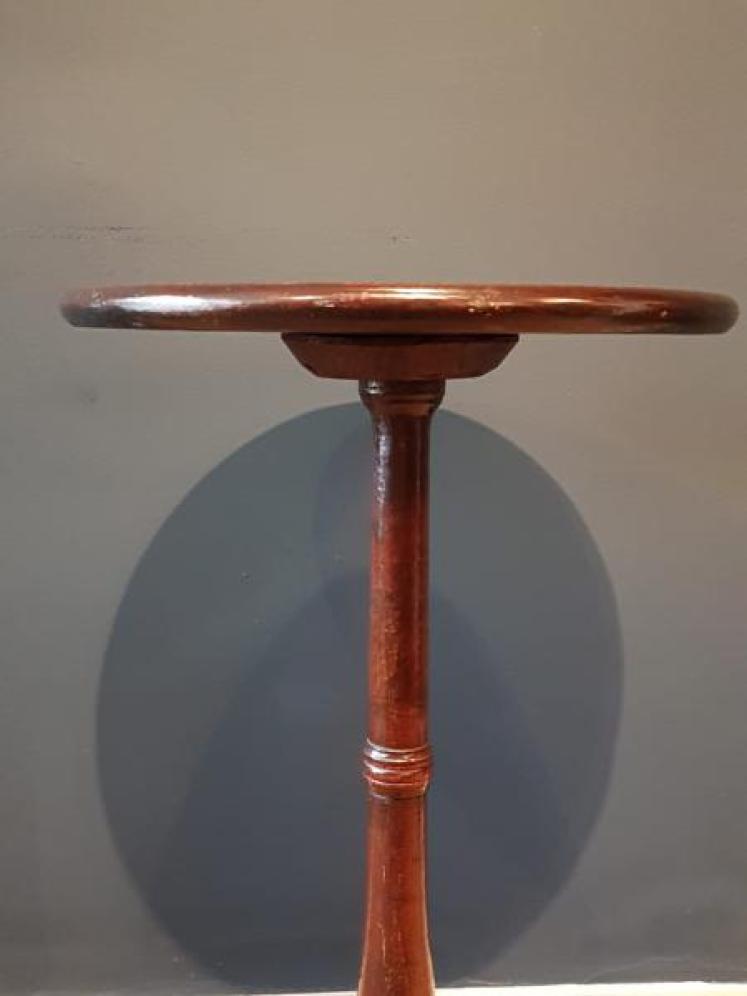 Outstanding George II Oak Candle Table  - Image 6