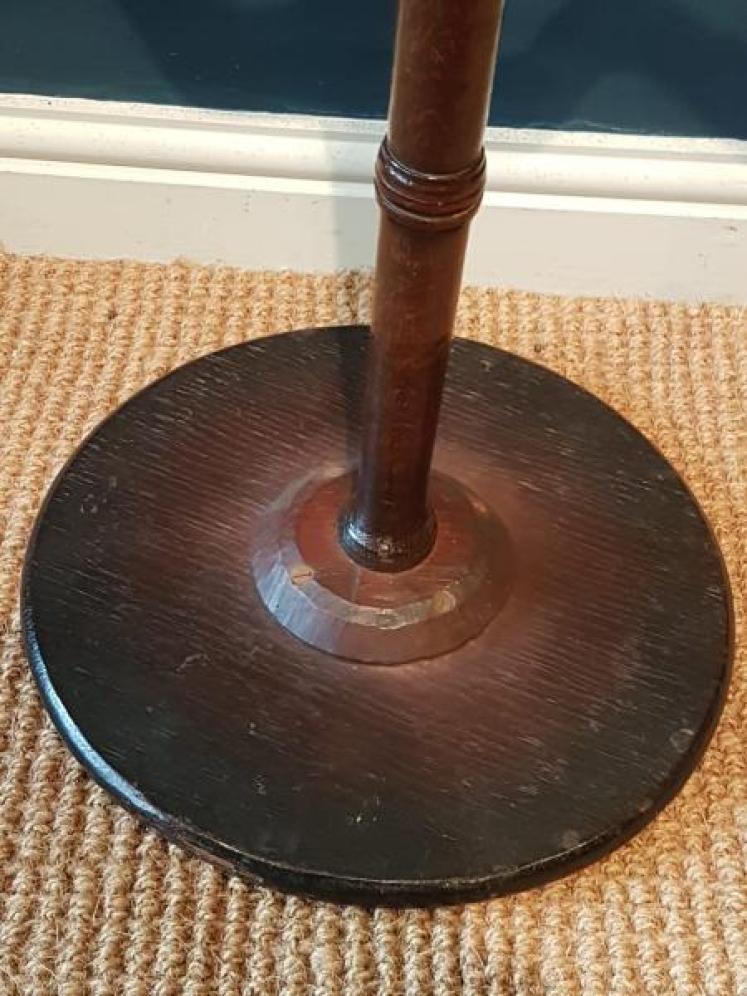 Outstanding George II Oak Candle Table  - Image 7