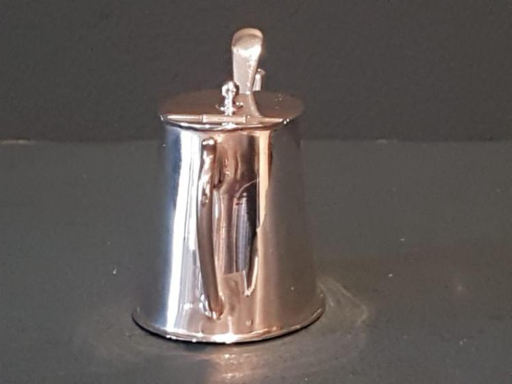 Rare Miniature Tea Pot Shaped Mustard Pot - Image 2
