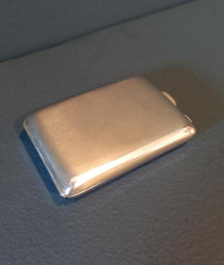 Fine George V Period Silver & Lilac Enamel Match Case - Image 4