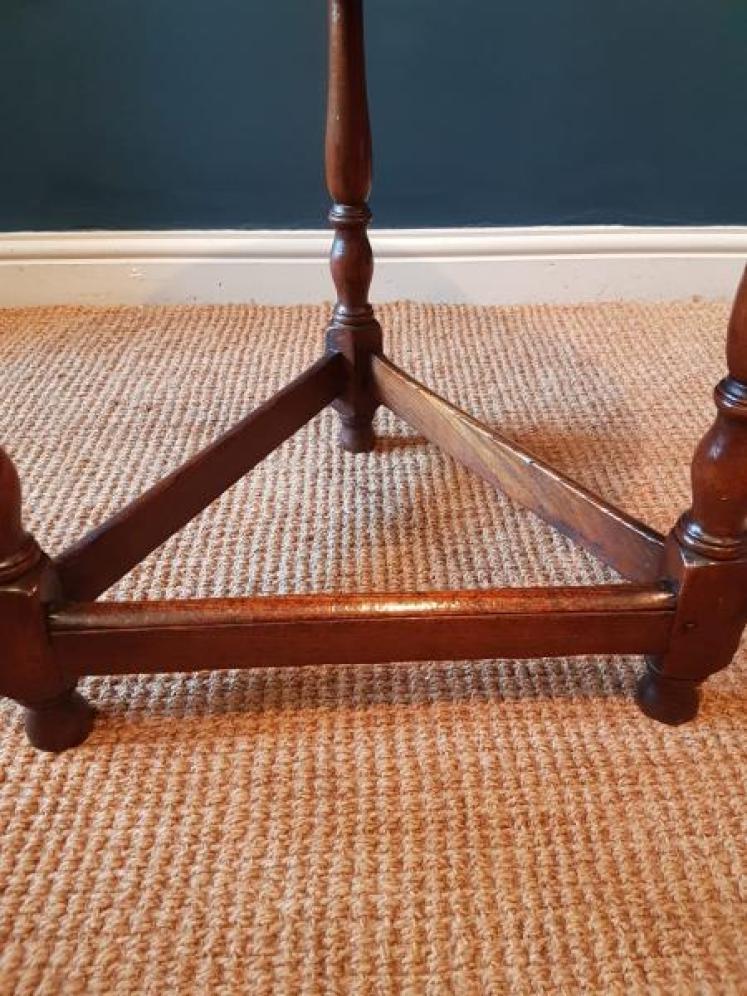 George III Oak and Ash Cricket Table  - Image 3
