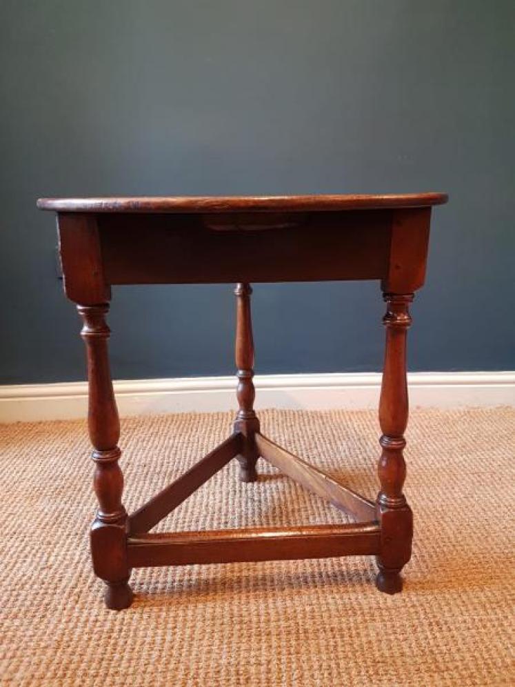 George III Oak and Ash Cricket Table  - Image 4