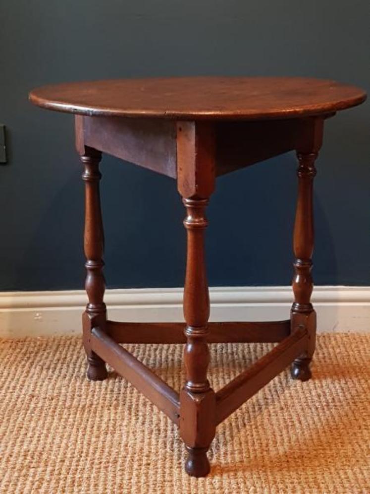George III Oak and Ash Cricket Table  - Image 7