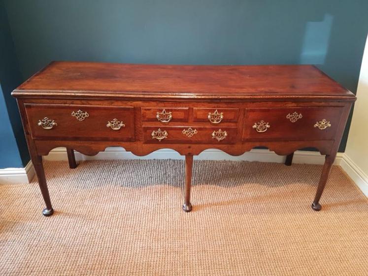 Superb George II Oak Country House Dresser - Image 1