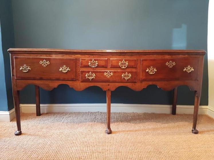 Superb George II Oak Country House Dresser - Image 3