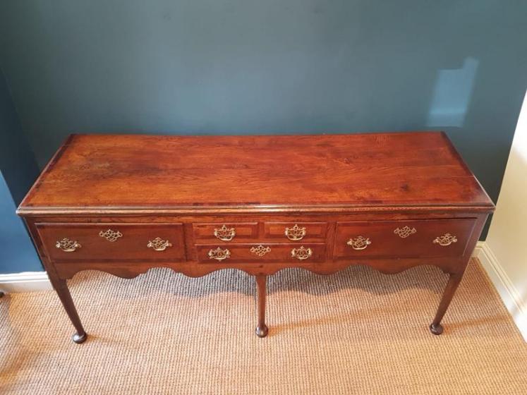 Superb George II Oak Country House Dresser - Image 4