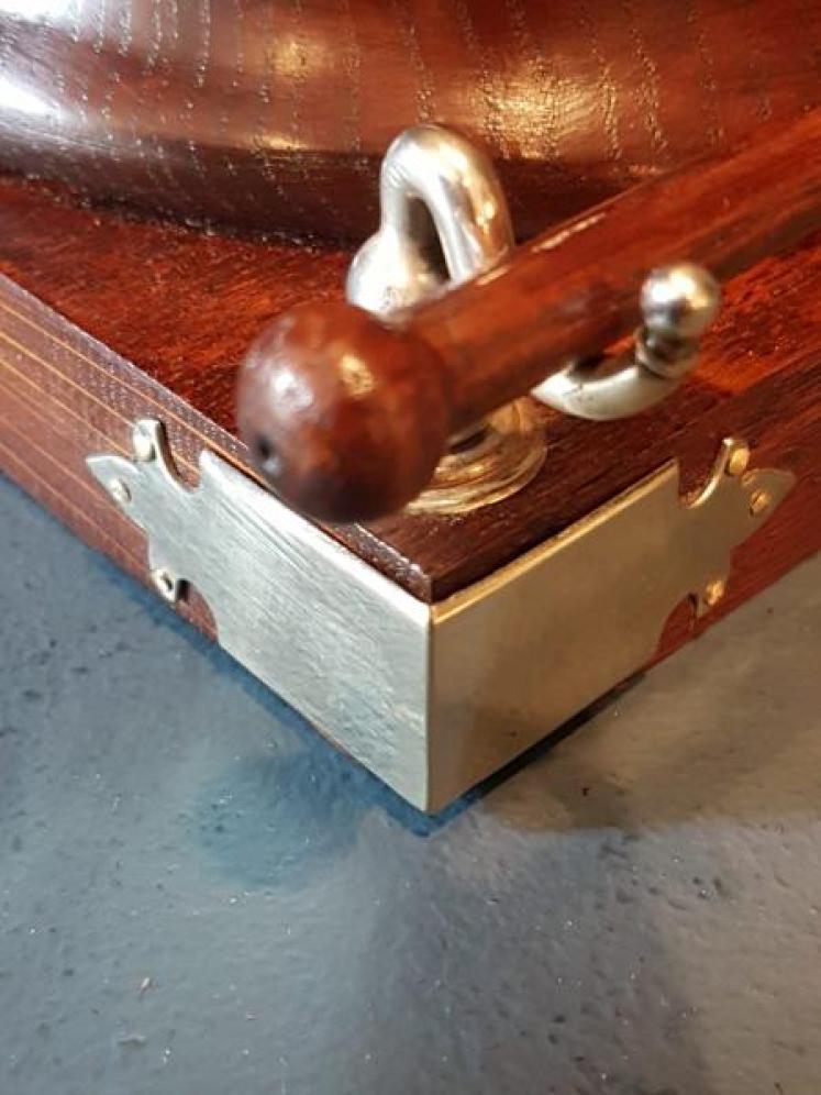 Victorian Oak And Cow Horn Dinner Gong  - Image 3