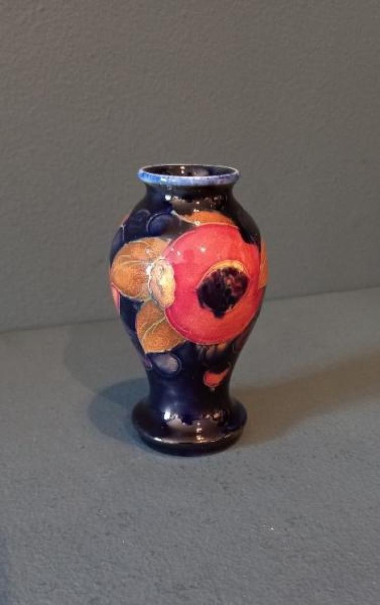 Early Moorcroft Miniature Seeded Pomegranate Miniature Vase - Image 1