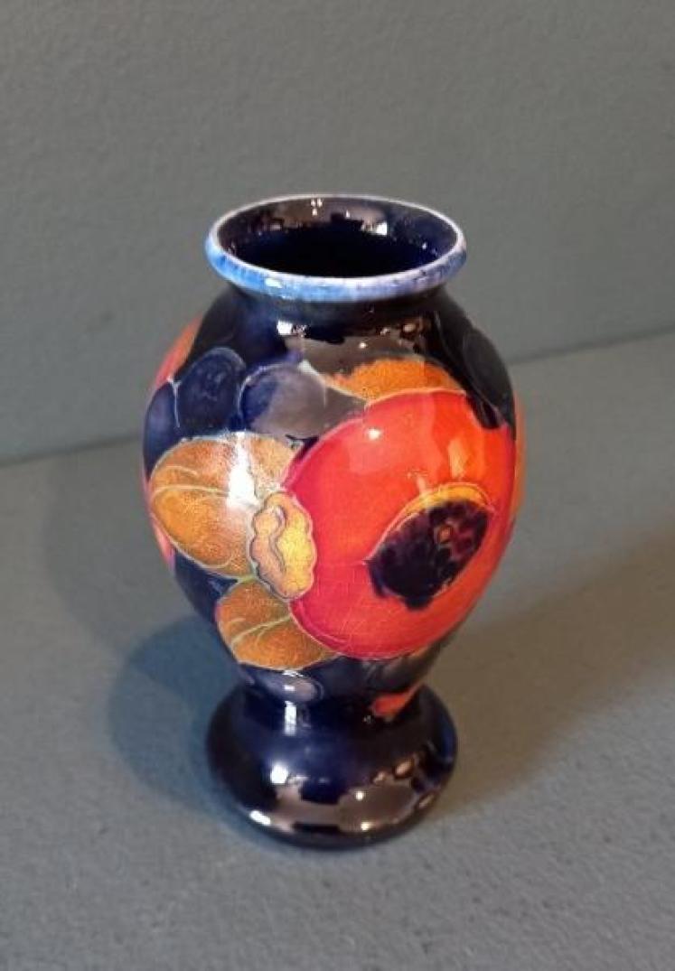 Early Moorcroft Miniature Seeded Pomegranate Miniature Vase - Image 2