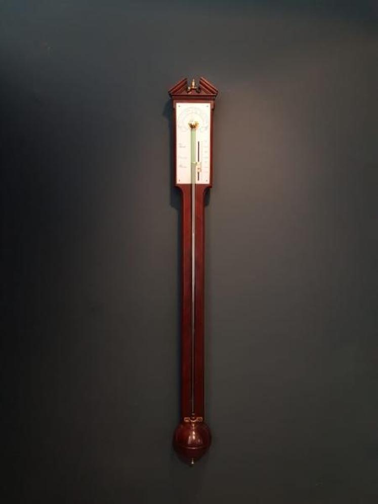 Fine George III Mahogany Stick Barometer  - Image 1