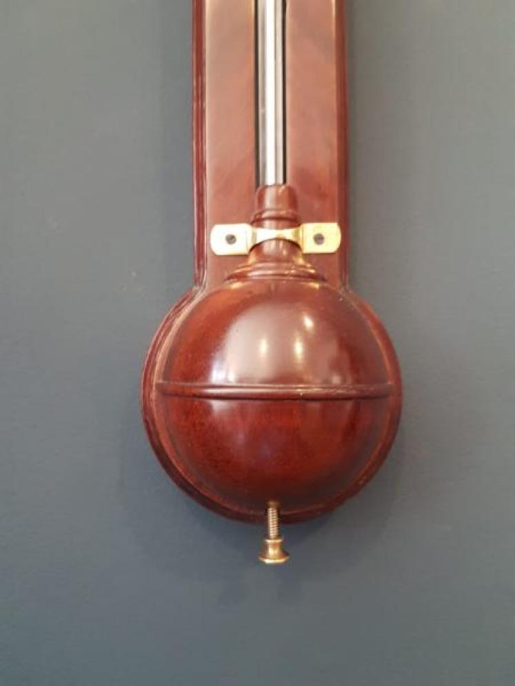 Fine George III Mahogany Stick Barometer  - Image 5