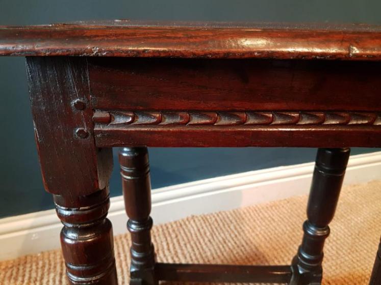 Charles I Oak Joint Stool - Image 6