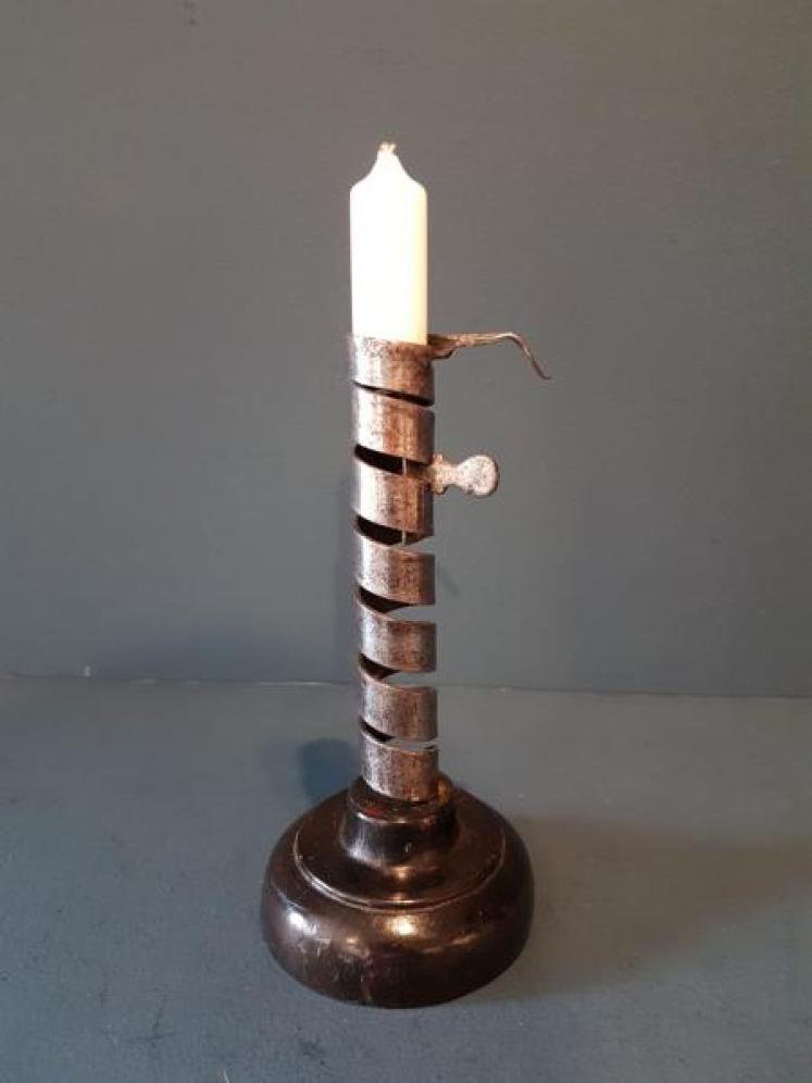 Georgian Pigtail Candlestick - Image 1
