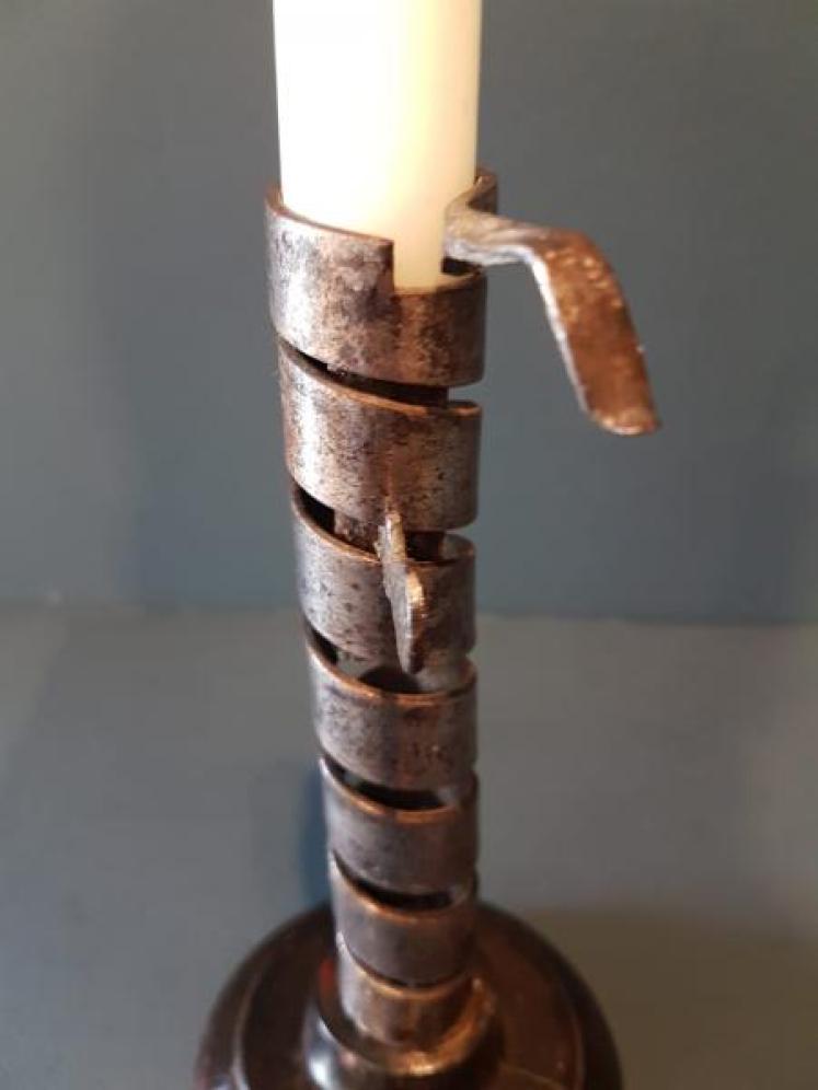 Georgian Pigtail Candlestick - Image 5
