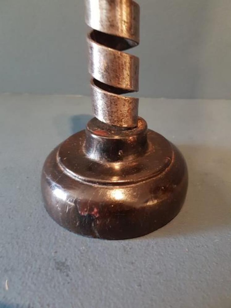 Georgian Pigtail Candlestick - Image 7
