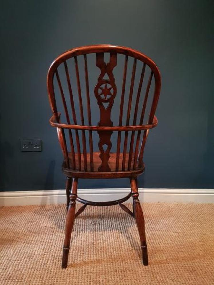 Burr Yew and Elm Windsor Chair - Image 2