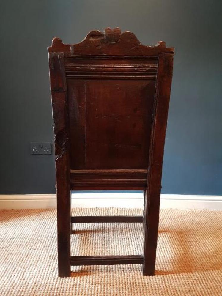 Superb Charles I Oak Wainscot Chair - Image 2