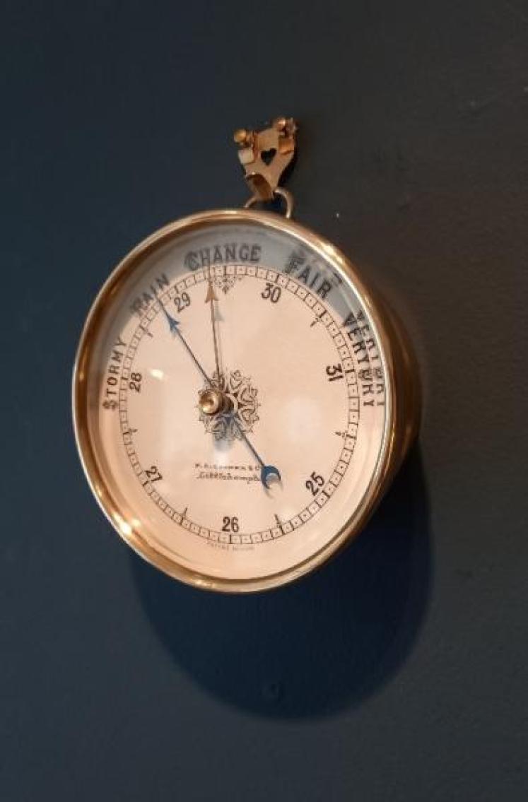 Victorian Porcelain Dial Marine Barometer - Image 7