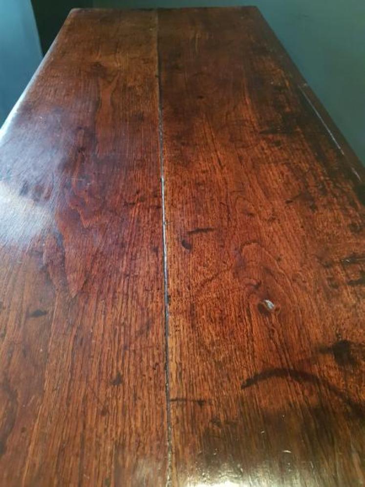 Small George II Oak Two Drawer Dresser - Image 6