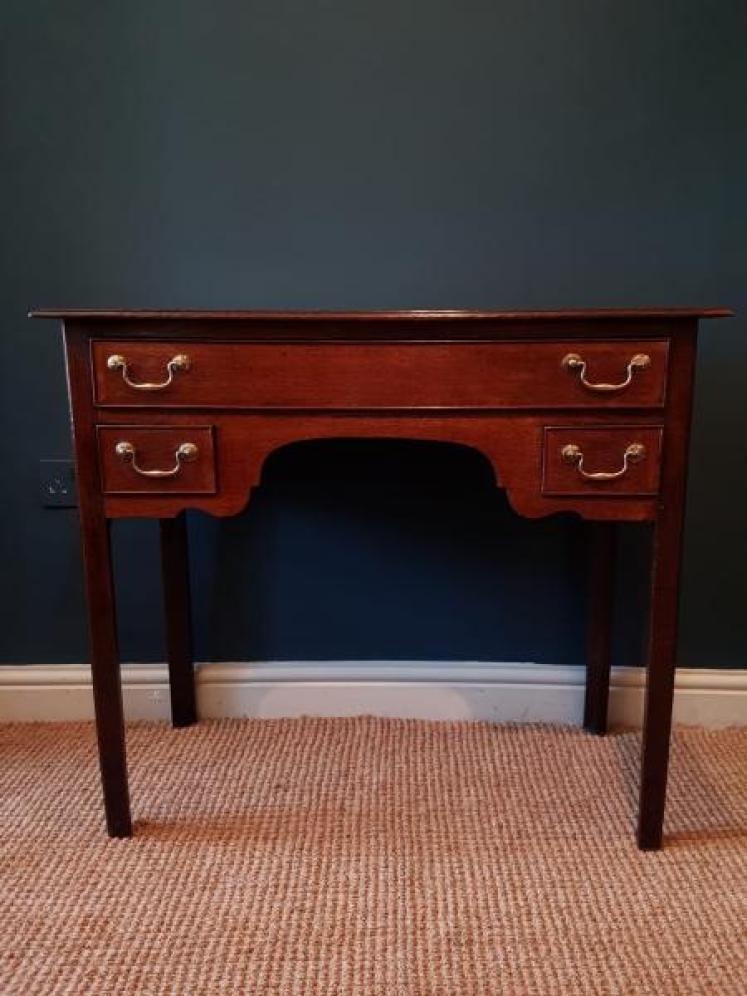 George III Oak Side Table or Console - Image 1