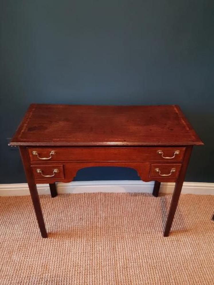 George III Oak Side Table or Console - Image 6
