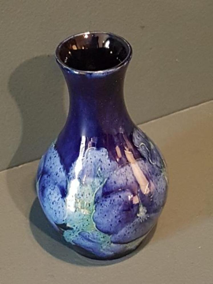 Early Moorcroft Blue Pansy Vase - Image 2