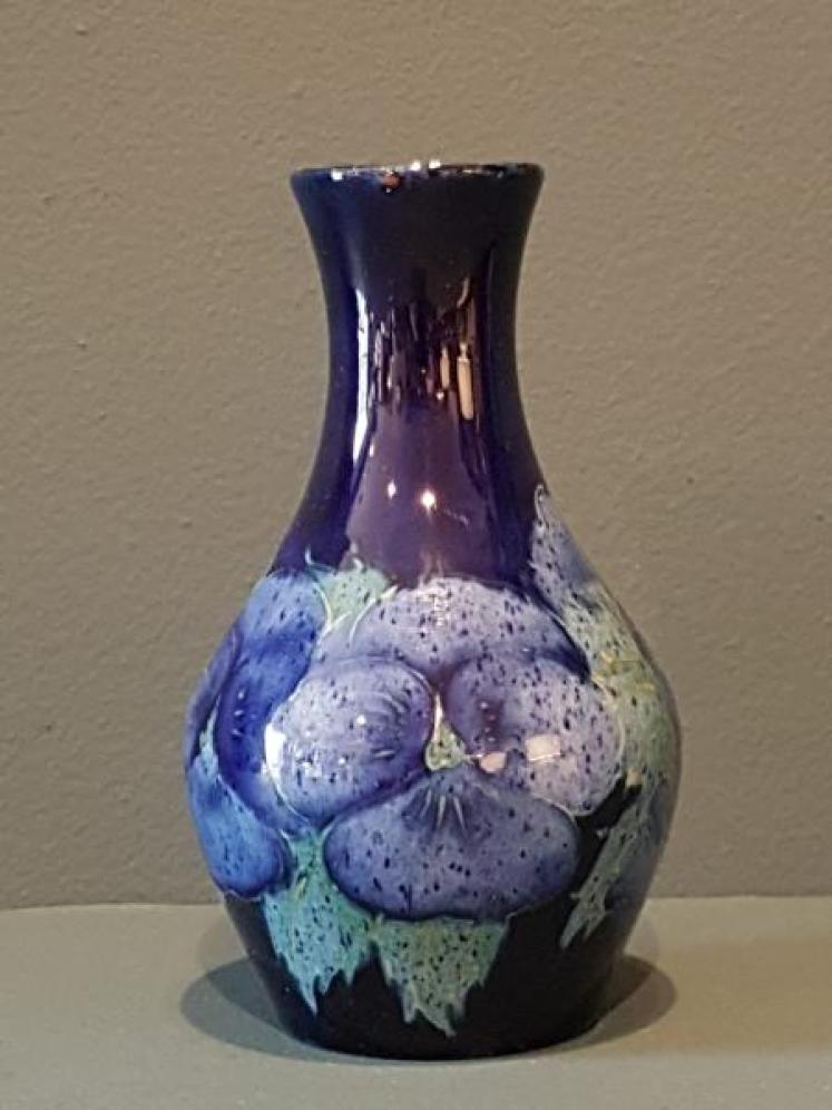 Early Moorcroft Blue Pansy Vase - Image 5