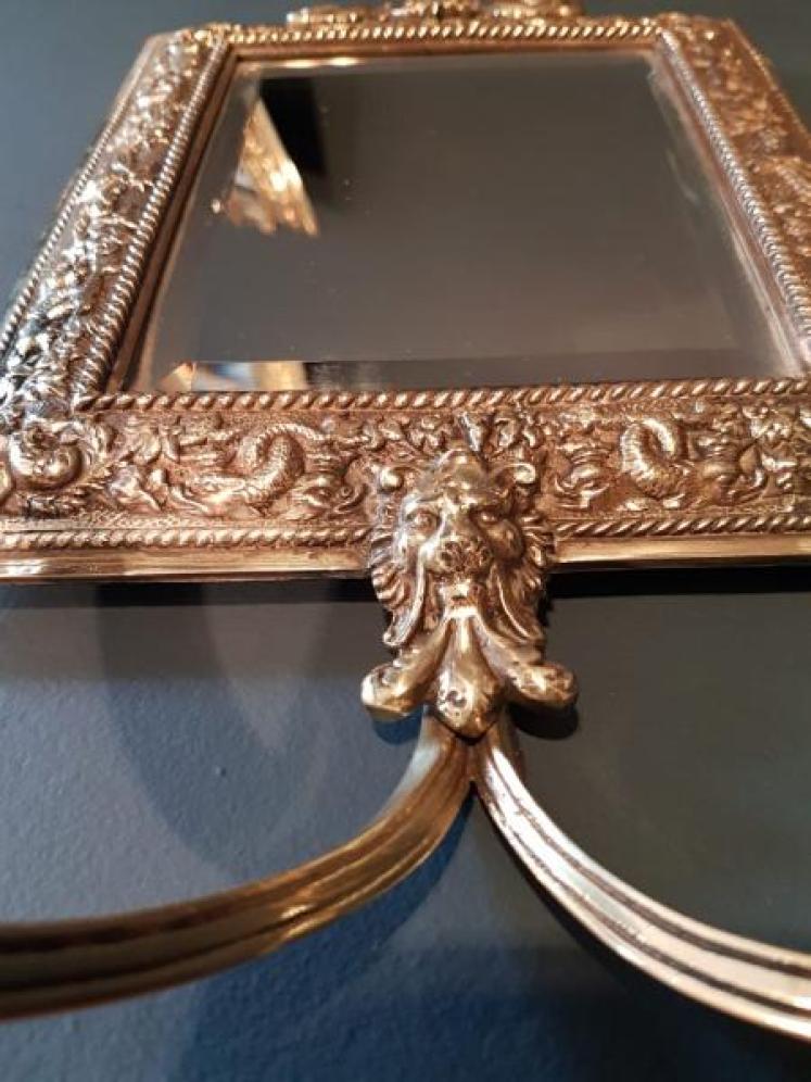 Matching Pair of Victorian Mirror Back Wall Sconces - Image 7
