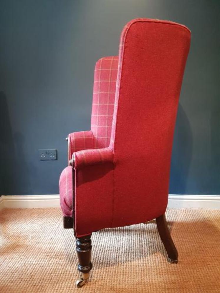 William IV Mahogany Framed Barrel Back Chair - Image 2