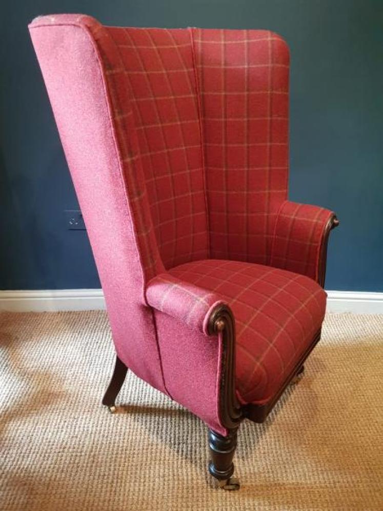 William IV Mahogany Framed Barrel Back Chair - Image 4