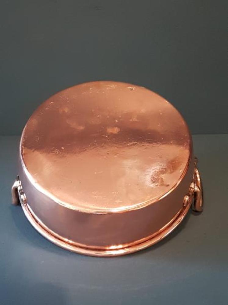Early Victorian Copper Cream Pan - Image 3