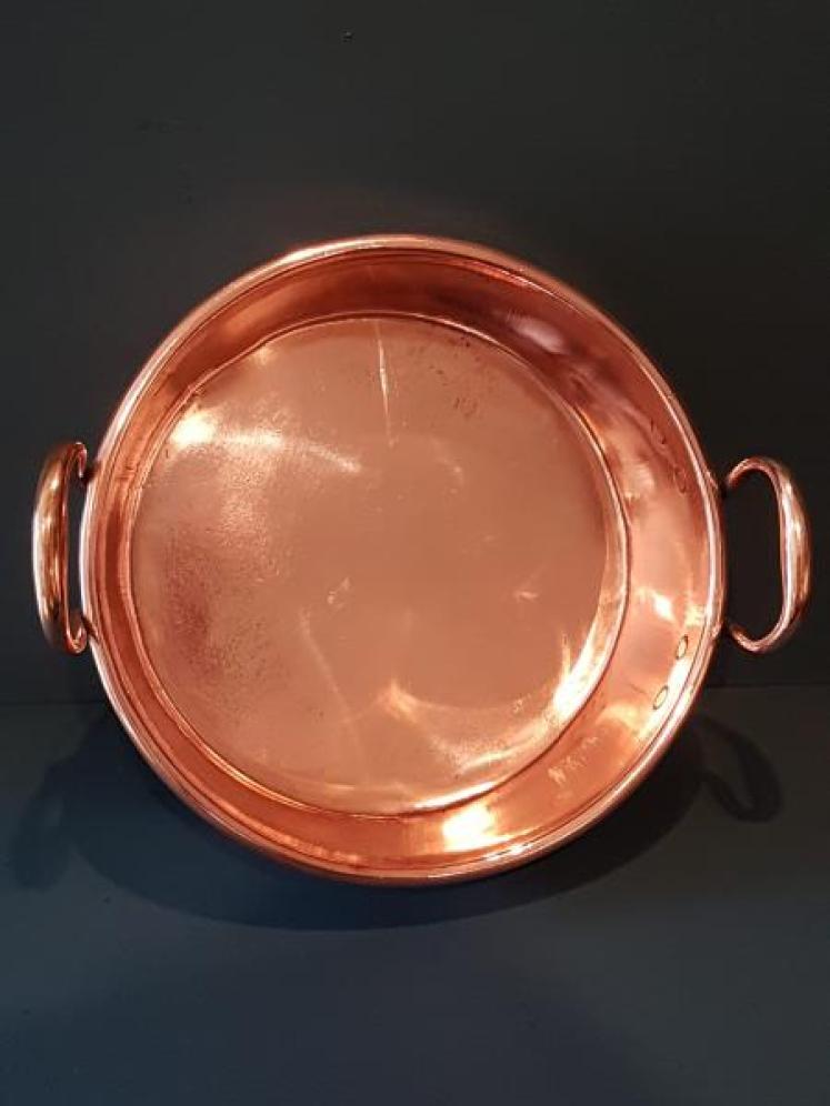 Early Victorian Copper Cream Pan - Image 4