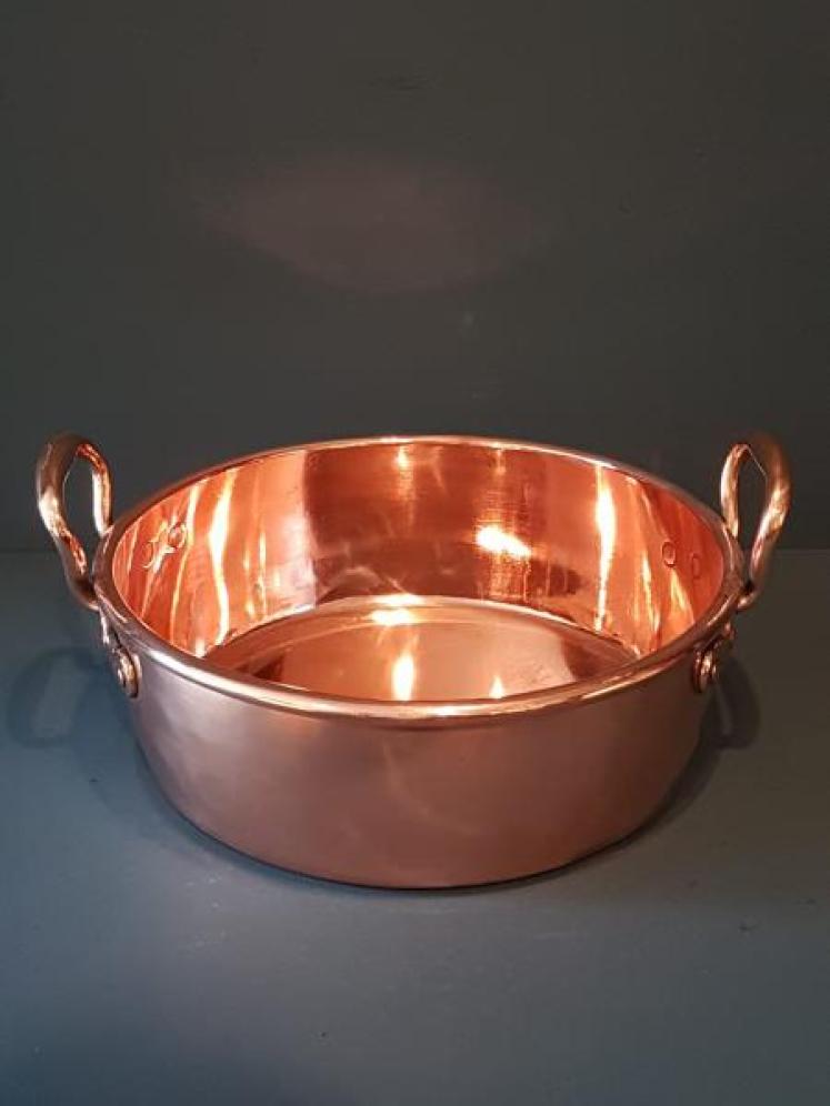 Early Victorian Copper Cream Pan - Image 5