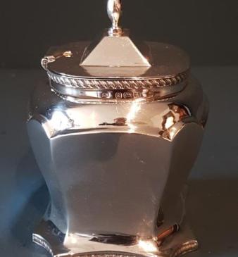 Edwardian Silver Tea Caddy