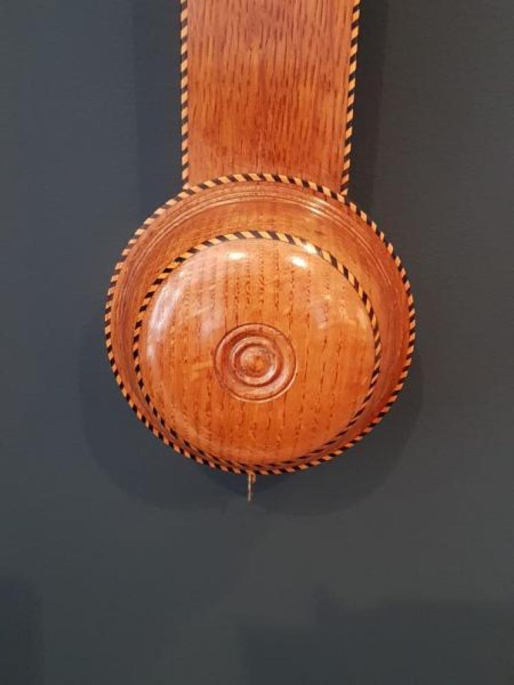 Victorian Oak Derby Stick Barometer  - Image 4